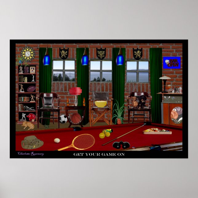 Poster Sala Esportiva 22,5 X 15 (Frente)