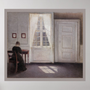Póster Sala Hammershoi em Strandgade 1901 CC0290