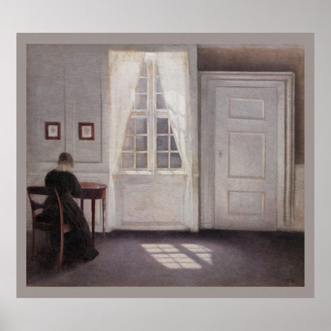 Póster Sala Hammershoi em Strandgade 1901 CC0290 (Frente)