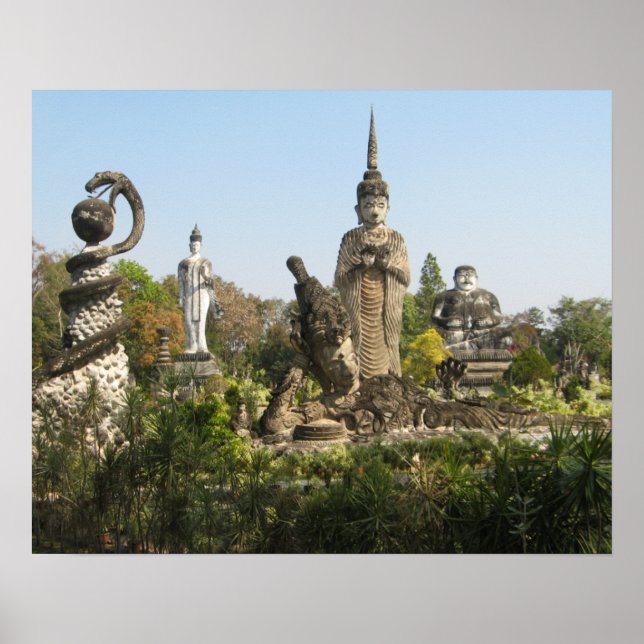 Póster Sala Keo Kou, Nong Khai, Tailândia (Frente)
