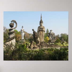 Poster Sala Keo Kou, Nong Khai, Tailândia