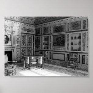 Poster Sala Mazarin do palácio do Príncipe de Mônaco vint