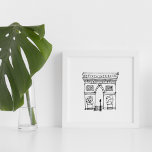 Poster Sala para Crianças | Arc de Triomphe Paris<br><div class="desc">Desenho desenhado à Mão para uma Sala para Crianças | Arc de Triomphe Poster de Paris</div>