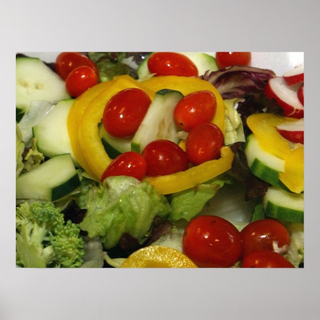 Póster Salada de Jardim Fresco (Frente)