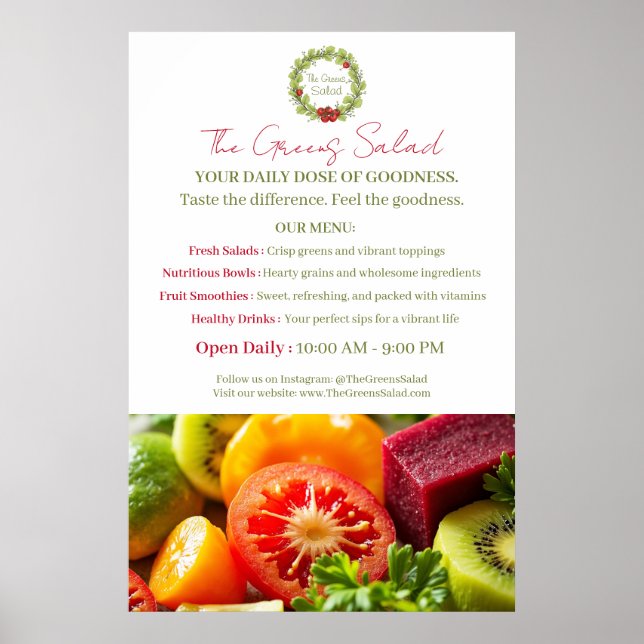 Poster Salada dos Verdes (Frente)