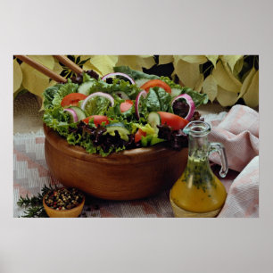 Póster Salada vegetal mista