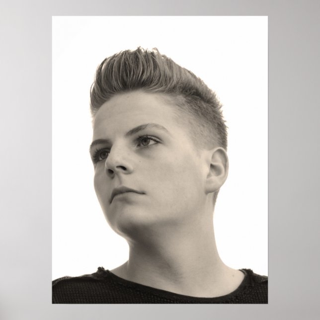 Poster Salão masculino (Frente)