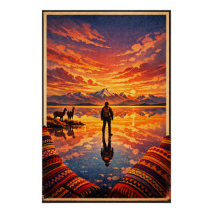 Póster Salar de Uyuni na Bolívia