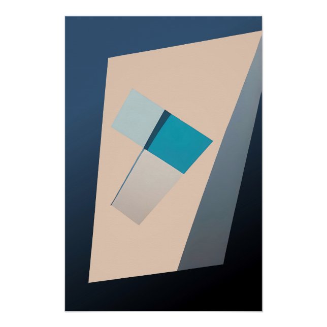 Póster Saldo em azul (Frente)