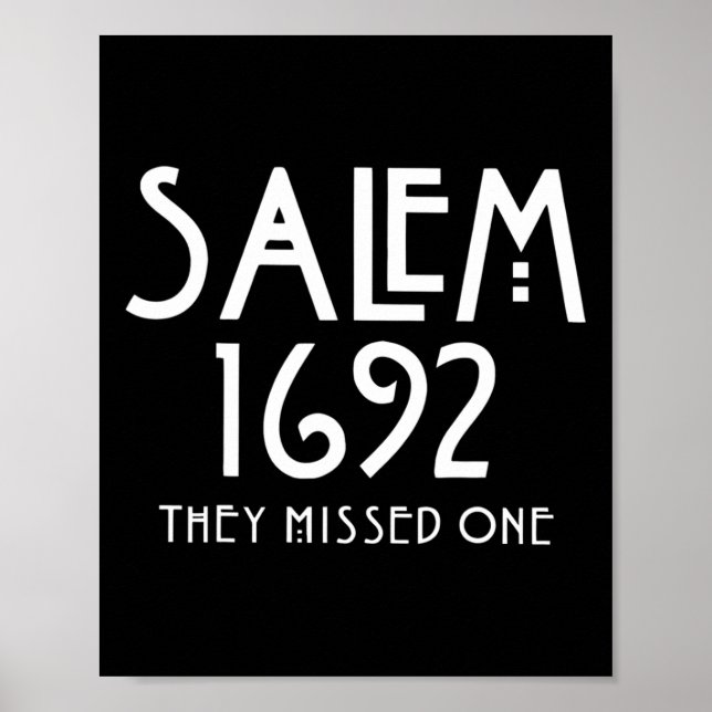 Poster Salem 1692 Eles Perderam Um Engraçado Halloween Sa (Frente)