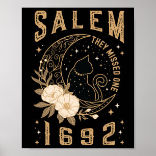 Poster Salem 1692 Eles Perderam Um Jato De Bruxa Negra