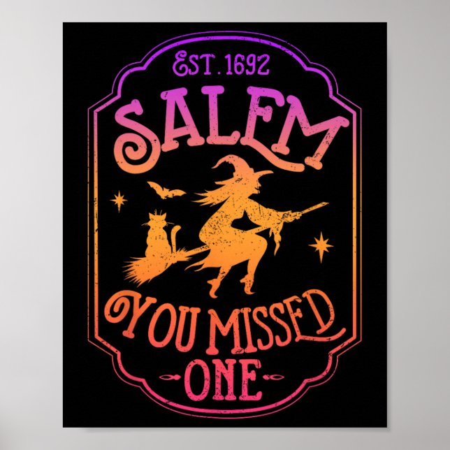 Poster Salem 1692 Eles Perderam Um Truque De Bruxas De Ha (Frente)