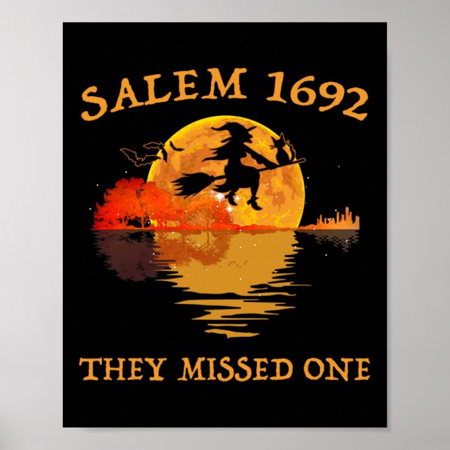 Poster Salem 1692 Eles Perderam Uma Bruxa Andando De Vass (Frente)