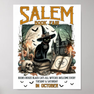 Poster Salem Book Fair Funny Bookish Halloween Spooky Rea