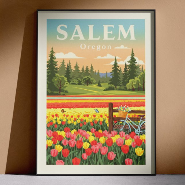 Poster Salem Oregon Antigo (Criador carregado)