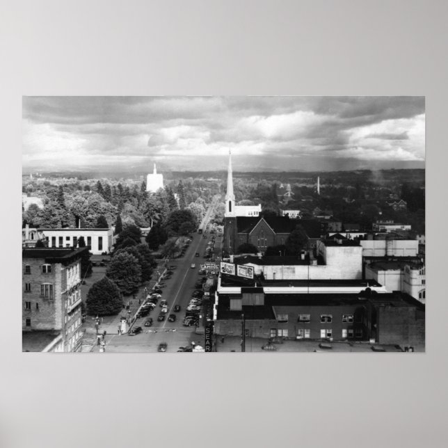 Poster Salem, OU Vista de Cidade a Partir de Fotografia A (Frente)