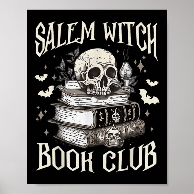 Poster Salem Witch Book Club Halloween (Frente)