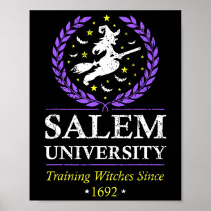 Poster Salem Witch Treinando Mulheres de Halloween