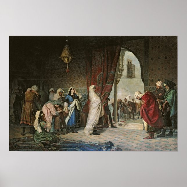Póster Salida del Boabdil, na Alhambra (Frente)