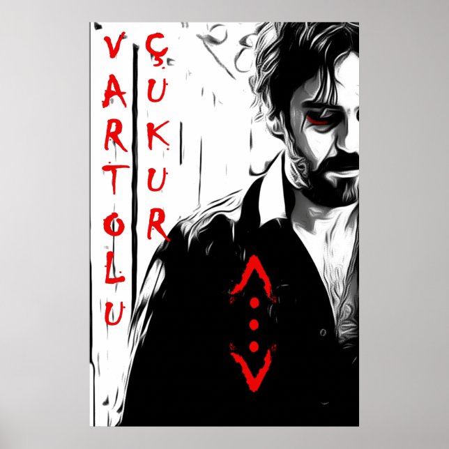 Poster Salih koçovali/ çukur/ B&W (Frente)