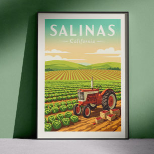 Poster Salinas Califórnia Antiga