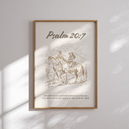 Poster Salm 20 7 Western Cowgirl Christian Wall Art