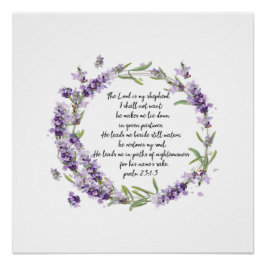 Póster Salm 23: 1-3 Poster