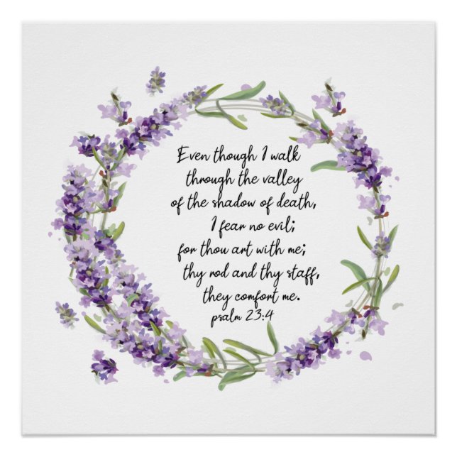 Póster Salm 23: 4 poster (Frente)