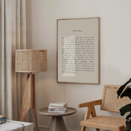 Poster Salm 23 Modern Christian Wall Art