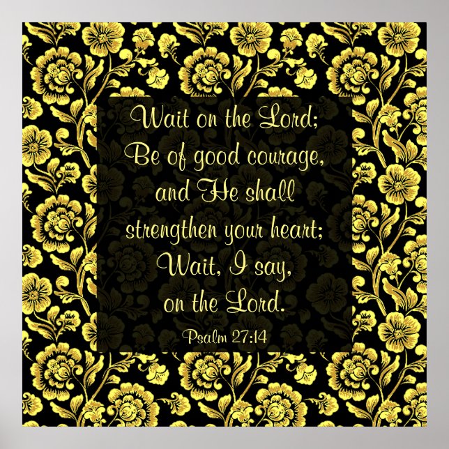 Poster Salm 27:14 (Frente)