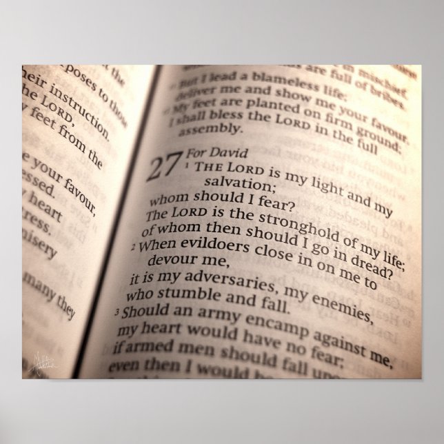 Poster Salm 27 [Impressão] (Frente)