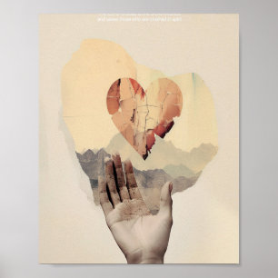 Poster Salm 34 - Digital Sketch Bíblia Verse Wall Art