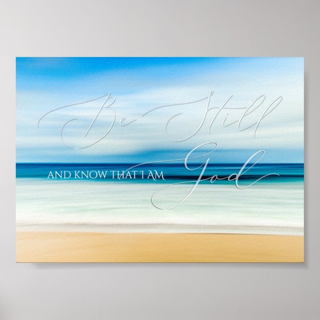 Poster Salm 46 10, Be Steven Beach, Calm Ocean (Frente)