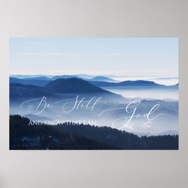 Poster Salm 46 10, Seja Misty Mountain Clear Sky (Frente)