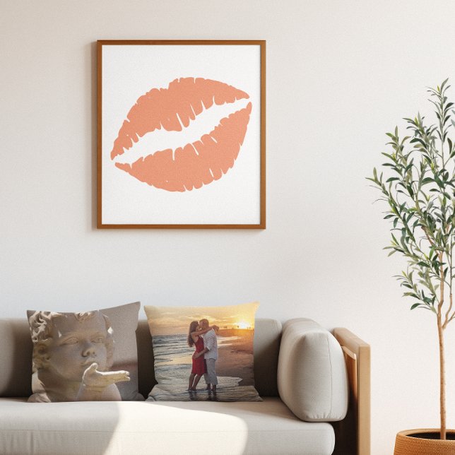 Póster Salmão Laranja Lipstick (Salmon Orange Lipstick Poster)