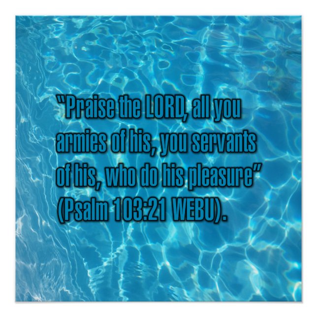 Póster Salmo 103:21 WEBU (Frente)