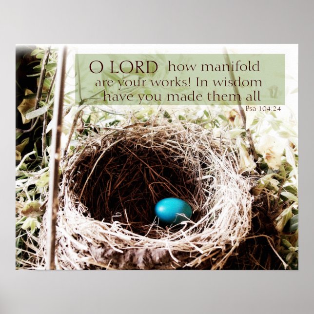 Poster Salmo 104:24 (Frente)