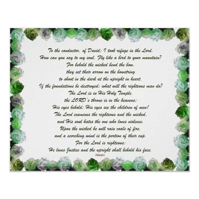 Póster Salmo 11 (Frente)