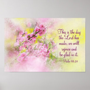Poster Salmo 118:24 Este é o dia que o Senhor fez