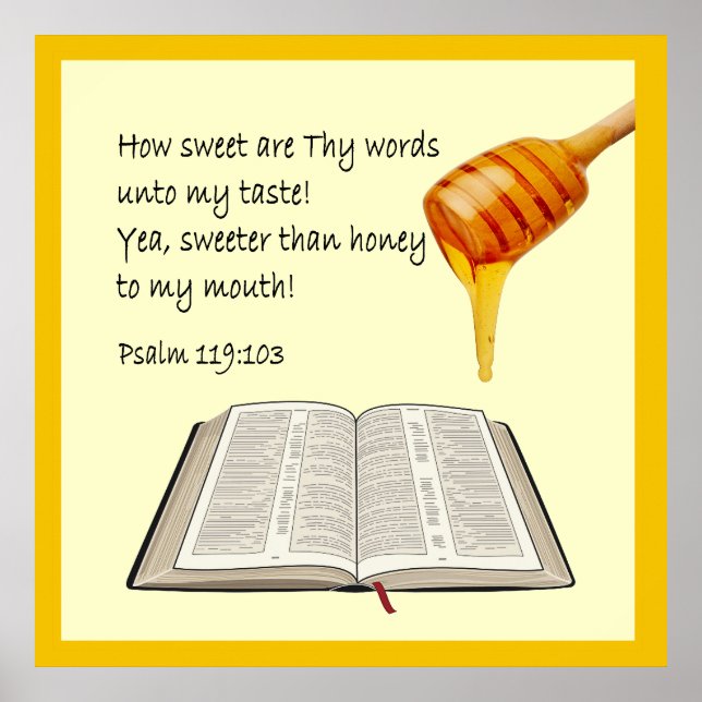 Poster Salmo 119:103 (Frente)