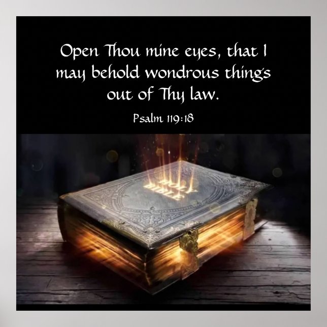 Poster Salmo 119:18 (Frente)