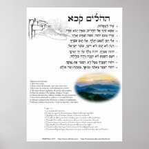 Salmo 121 em hebraico, inglês e transliteração