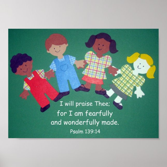 Póster Salmo 139:14 (Frente)