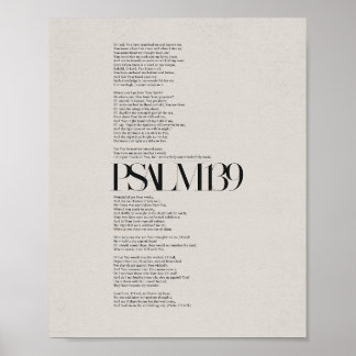 Poster Salmo 139 - "Feliz e Maravilhosamente Feito"