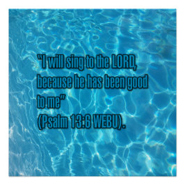 Póster Salmo 13:6 WEBU