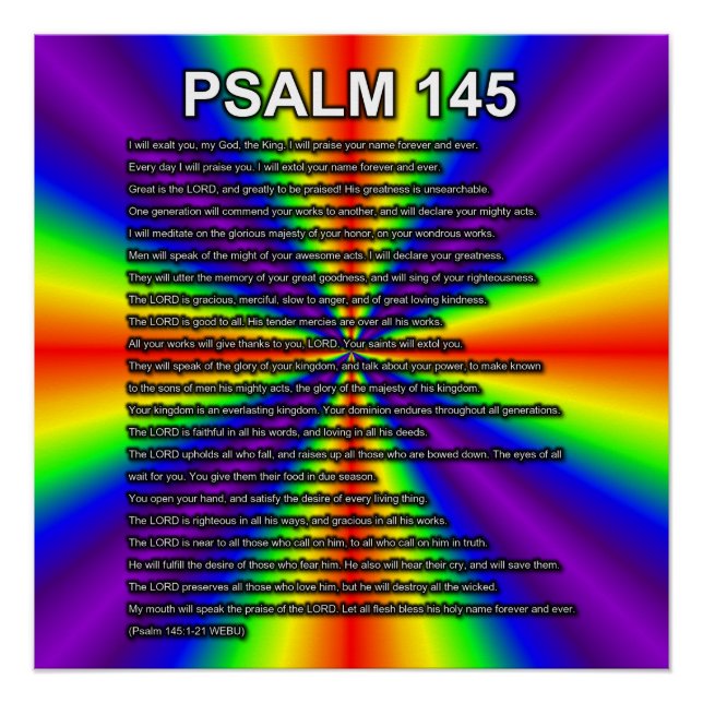 Póster Salmo 145:1-21 WEBU (Frente)