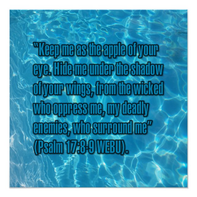 Póster Salmo 17:8-9 WEBU (Frente)