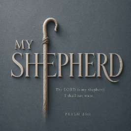 Poster Salmo 23:1 O Senhor é Meu Pastor Christian Scrip