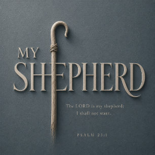 Poster Salmo 23:1 O Senhor é Meu Pastor Christian Scrip