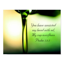 Salmo 23:5 Você uniu minha cabeça com óleo